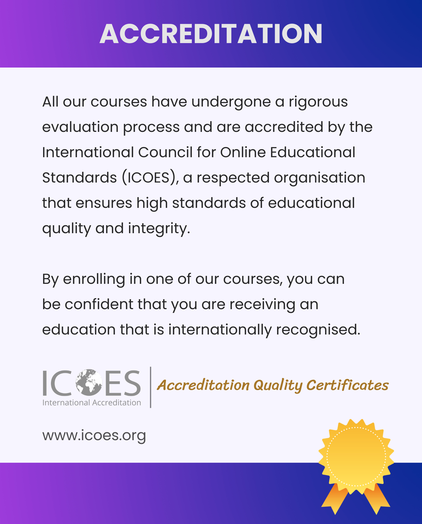 courses4me accreditation